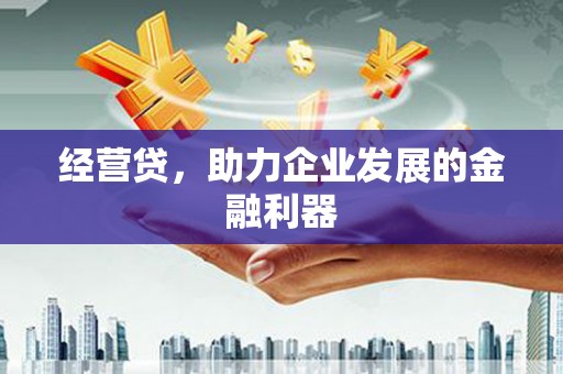 蓬江经营贷，助力企业发展的金融利器
