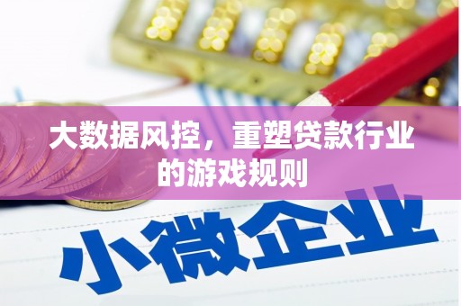 连云大数据风控，重塑贷款行业的游戏规则