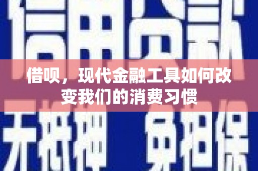 云和借呗，现代金融工具如何改变我们的消费习惯