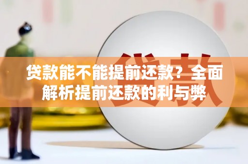 嘉黎贷款能不能提前还款？全面解析提前还款的利与弊