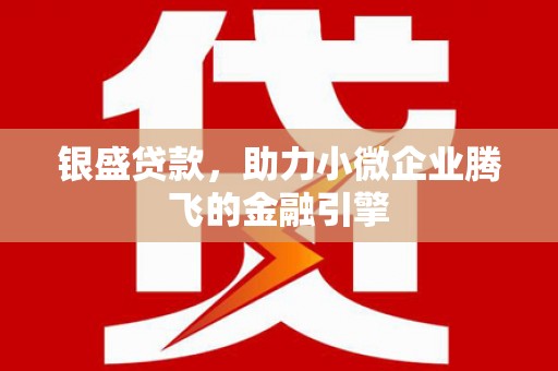 西市银盛贷款，助力小微企业腾飞的金融引擎