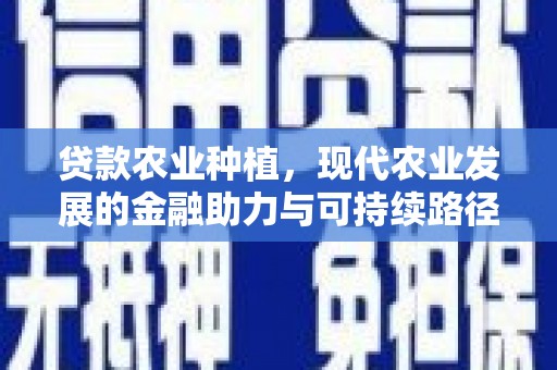 盱眙贷款农业种植，现代农业发展的金融助力与可持续路径