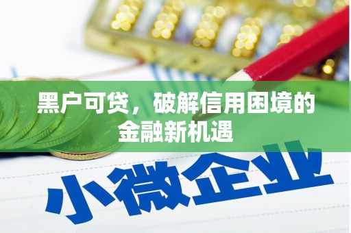南华黑户可贷，破解信用困境的金融新机遇