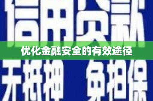 卢氏优化金融安全的有效途径