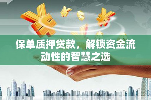 赫山保单质押贷款，解锁资金流动性的智慧之选